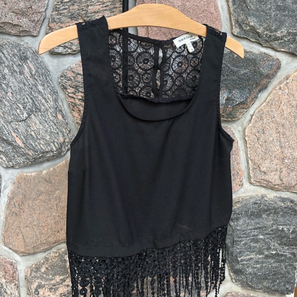 Monteau Los Angeles black tank top